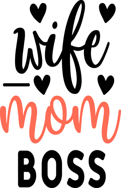 14.-Wife-.-Mom-.-Boss Fun Gift Poster Canvas Print A0 A1 A2 A3 A4 A5 A6 Art Wall