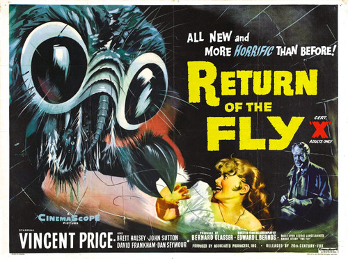 Return Of Fly 03 Poster Canvas Movie Film Print A0 A1 A2 A3 A4 A5 A6 Art Wall De