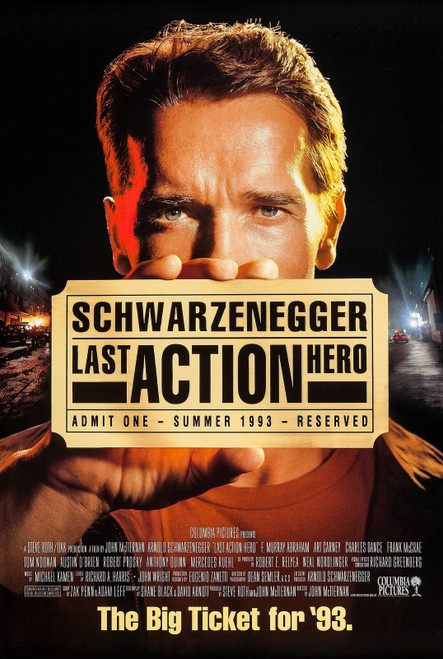 Last Action Hero (1993)_1 Poster Canvas Movie Film Print A0 A1 A2 A3 A4 A5 A6 Ar