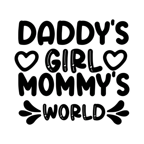 Daddy s Girl Mommy s World-01 (2) Poster Canvas Movie Film Print A0 A1 A2 A3 A4