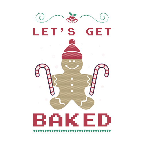 3_Let's Get Baked_editable texts-01 Poster Canvas Movie Film Print A0 A1 A2 A3 A