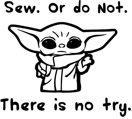 Baby Yoda Sew Or Do Not Poster Canvas Movie Film Print A0 A1 A2 A3 A4 A5 A6 Art