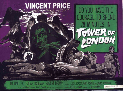 Tower Of London 1962 02 Poster Canvas Movie Film Print A0 A1 A2 A3 A4 A5 A6 Art