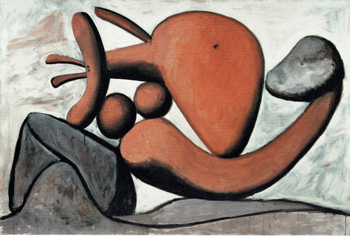 Pablo Picasso - Woman throwing a stone 1931 Poster Canvas Movie Film Print A0 A1