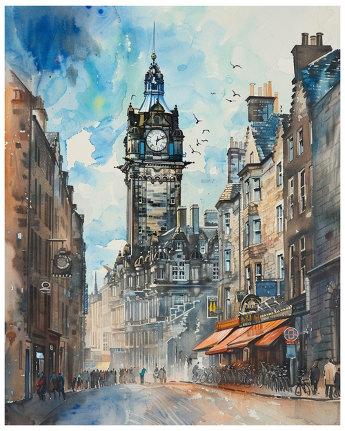Edinburgh Scotland (4) Poster Canvas Travel Holiday Trip Print Turism A0 A1 A2 A