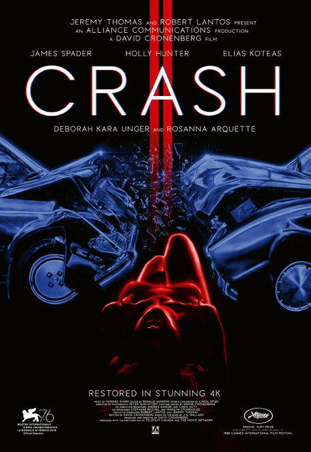 Crash (1997)_4 Movie Film Poster Canvas iconic design
