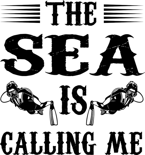 The sea is calling me (2) Poster Canvas Movie Film Print A0 A1 A2 A3 A4 A5 A6 Ar