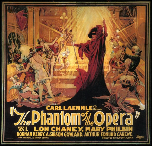 PHANTOM OF THE OPERA (1925) 4 Poster Canvas Movie Film Print A0 A1 A2 A3 A4 A5 A