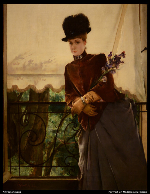alfred-stevens---portrait-of-mademoiselle-dubois--jpb_16651155526_o(1) Poster Ca