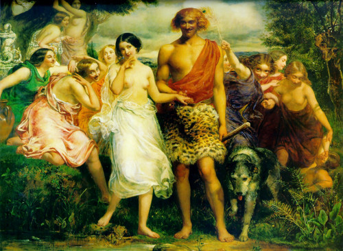 Cymon_and_Iphigenia big Poster Canvas Print Art Painting Decor Reprint wall A0 A