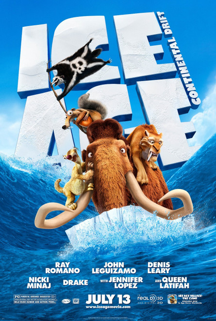 Ice Age_ Continental Drift (2012)_10 Poster Canvas Movie Film Print A0 A1 A2 A3