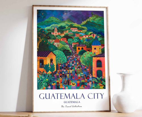 9_Guatemala City Print, Guatemala City Travel Poster, Guatemala Travel Print, Tr