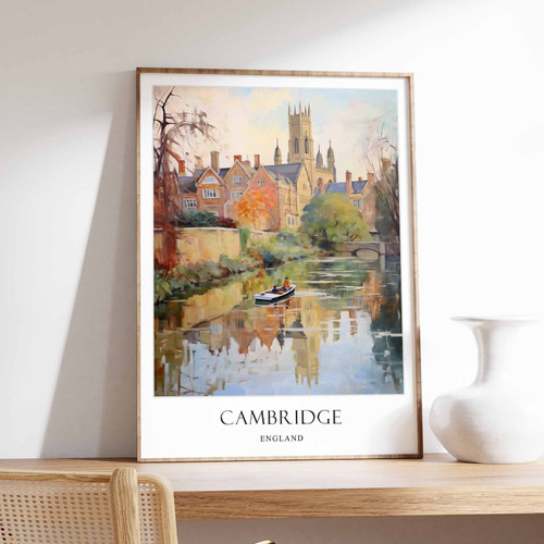 1_Cambridge Poster, England Poster, European Poster, Cambridge University Poster