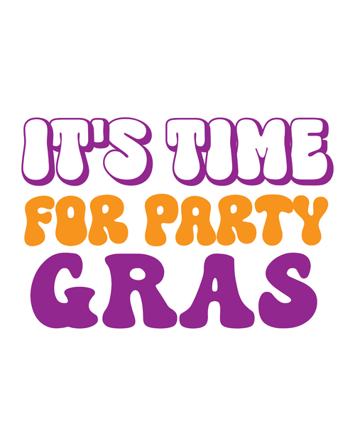 It's Time For Party Gras-01 (2) Poster Canvas Movie Film Print A0 A1 A2 A3 A4 A5