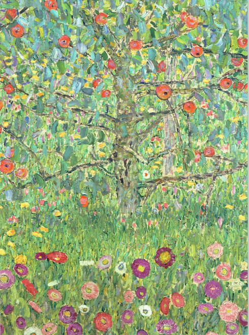 Detail of Apple Tree I - Kllimt 1912 Art Gallery Poster Canvas Print Wall Decora