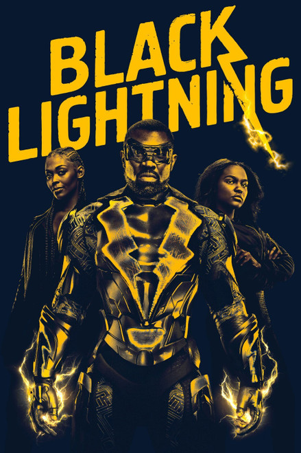 Black Lightning Poster Canvas Movie Film Print A0 A1 A2 A3 A4 A5 A6 Art Wall De