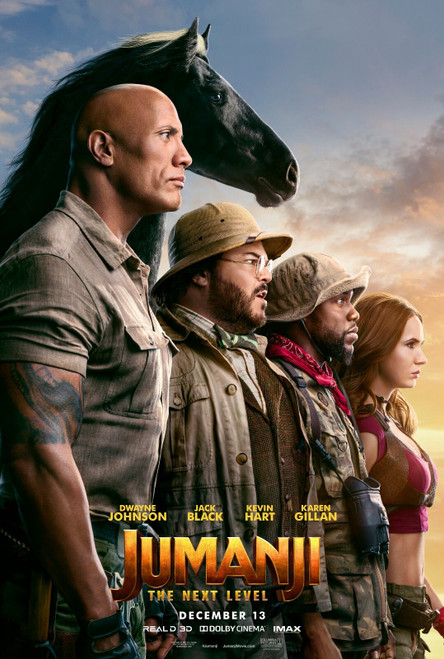 Jumanji_ The Next Level (2019)_3 Poster Canvas Movie Film Print A0 A1 A2 A3 A4 A