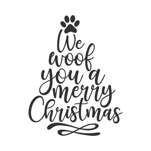 WeWoofYouAMerryChristmas Poster Canvas Movie Film Print A0 A1 A2 A3 A4 A5 A6 Art