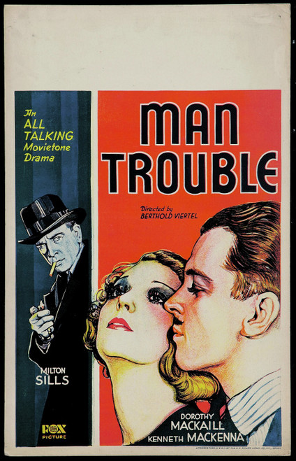 Man Trouble (1930)_0 Poster Canvas Movie Film Print A0 A1 A2 A3 A4 A5 A6 Art Wal