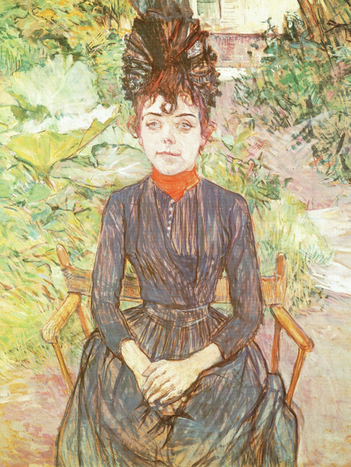 Henri de Toulouse-Lautrec- Justine Dieuhl -1890 Poster Canvas Movie Film Print A