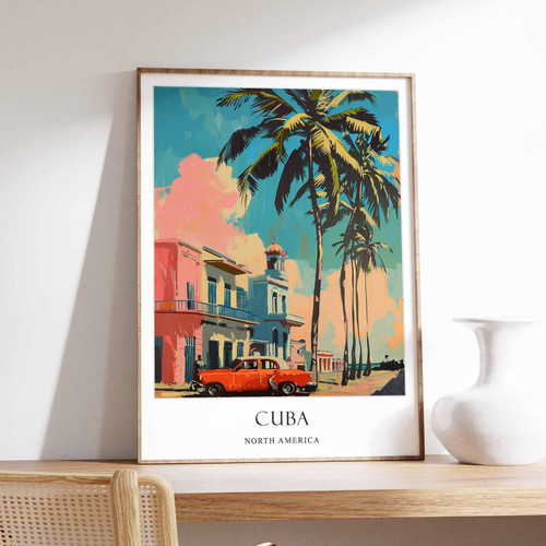 9_Cuba Poster, Havana Poster, Caribbean Poster, Cuban Culture, Vintage Poster, L