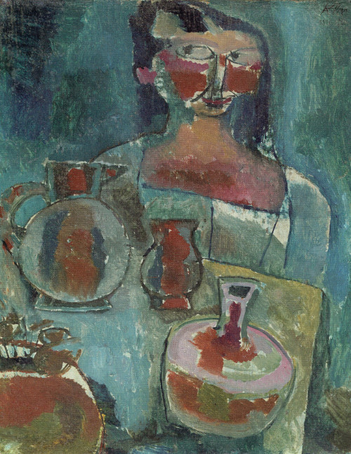 Paul Klee - Girl with Jugs 1910 Poster Canvas Movie Film Print A0 A1 A2 A3 A4 A5