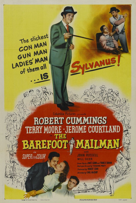 The Barefoot Mailman (1951)_0 Poster Canvas Movie Film Print A0 A1 A2 A3 A4 A5 A