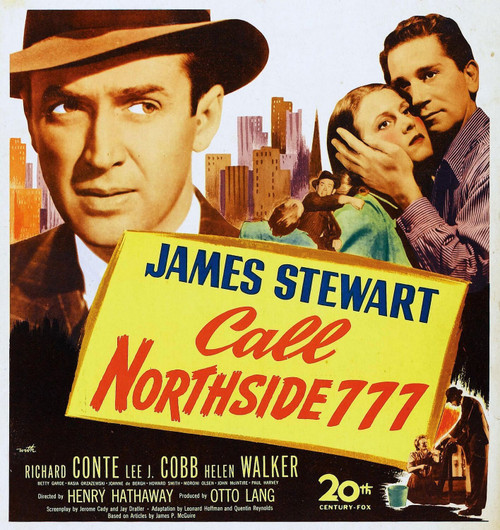 Call Northside 777 (1948)_3 Movie Film Poster Canvas iconic design