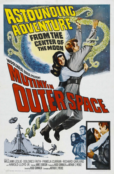 Mutiny In Outer Space 01 Poster Canvas Movie Film Print A0 A1 A2 A3 A4 A5 A6 Art
