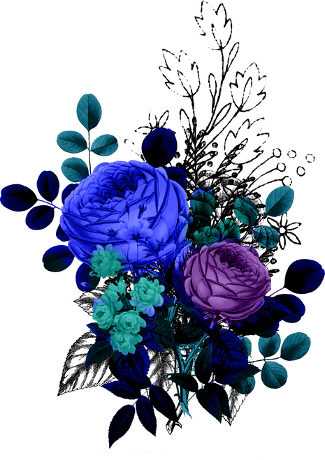 dark-alice_0019_floral Custom Made Poster Canvas Print A0 A1 A2 A3 A4 A5 A6 Art