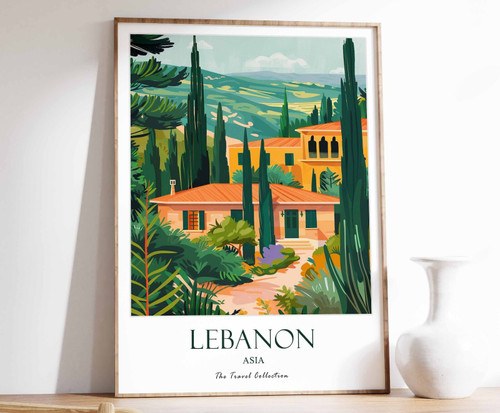 2_Lebanon Print, Lebanon Travel Poster, Middle East Travel Print, Islamic Decor,