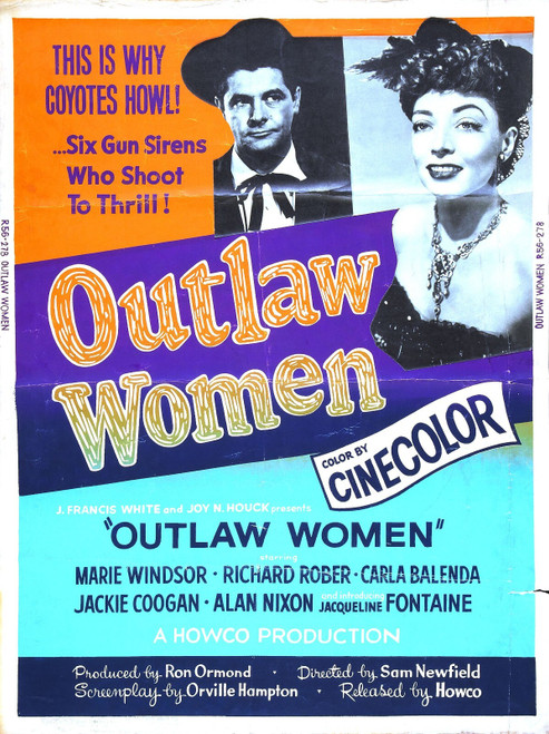 Outlaw Women 02 Poster Canvas Movie Film Print A0 A1 A2 A3 A4 A5 A6 Art Wall Dec