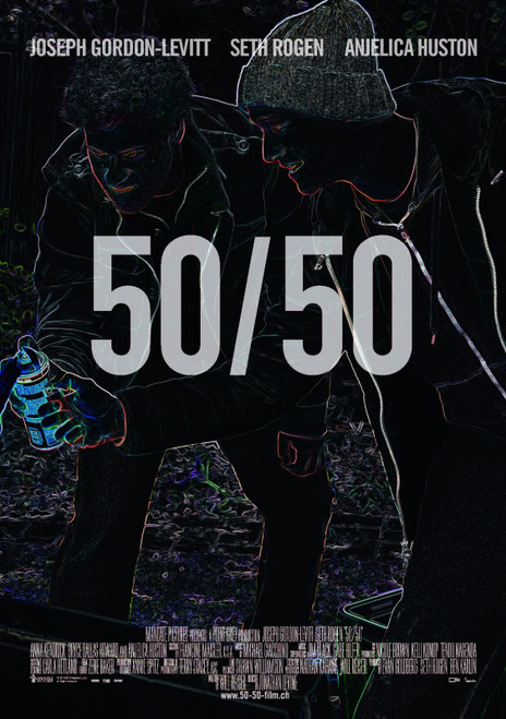 50_50 (2011)_4 Movie Film Poster Canvas iconic design