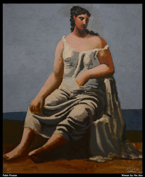 pablo-picasso---woman-by-the-sea--jpb_23822544564_o(1) Poster Canvas Movie Film