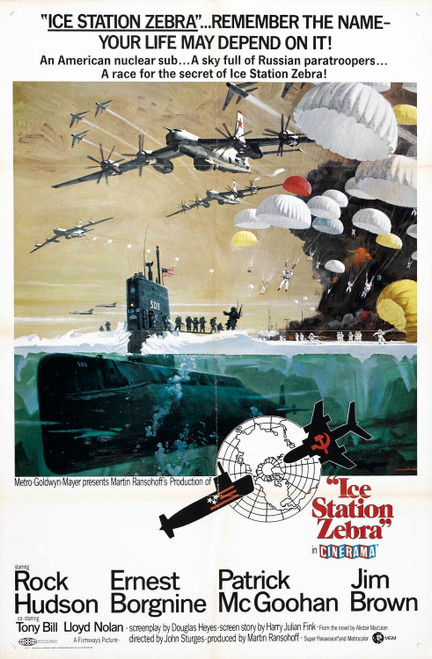 Ice Station Zebra (1968)_1 Poster Canvas Movie Film Print A0 A1 A2 A3 A4 A5 A6 A