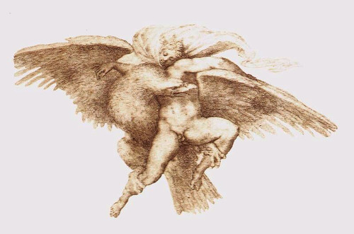 Michelangelo_The_Rape_of_Ganymede Poster Canvas Movie Film Print A0 A1 A2 A3 A4