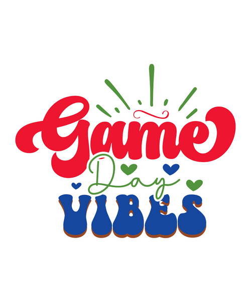 Game Day Vibes (2) Poster Canvas Movie Film Print A0 A1 A2 A3 A4 A5 A6 Art Wall