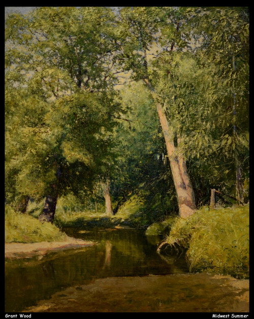 grant-wood--midwest-summer--jpb_16328973407_o(1) Poster Canvas Movie Film Print