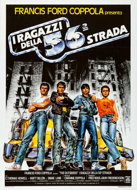 The Outsiders (1983)_4 Poster Canvas Movie Film Print A0 A1 A2 A3 A4 A5 A6 Art W