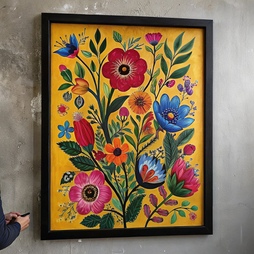 Vibrant Floral Flowers Wall Art Print Poster Art Print Flower Picture Home Art P