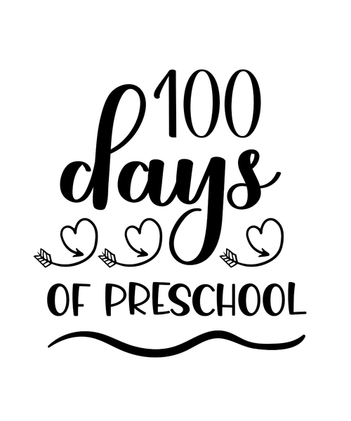 100 Days Of Preschool-01 Poster Canvas Movie Film Print A0 A1 A2 A3 A4 A5 A6 Art