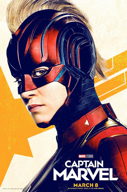 Captain Marvel (2019)_21 Movie Film Poster Canvas iconic design