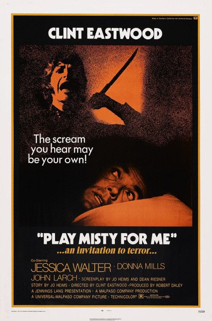 Play Misty For Me (1971)_1 Poster Canvas Movie Film Print A0 A1 A2 A3 A4 A5 A6 A