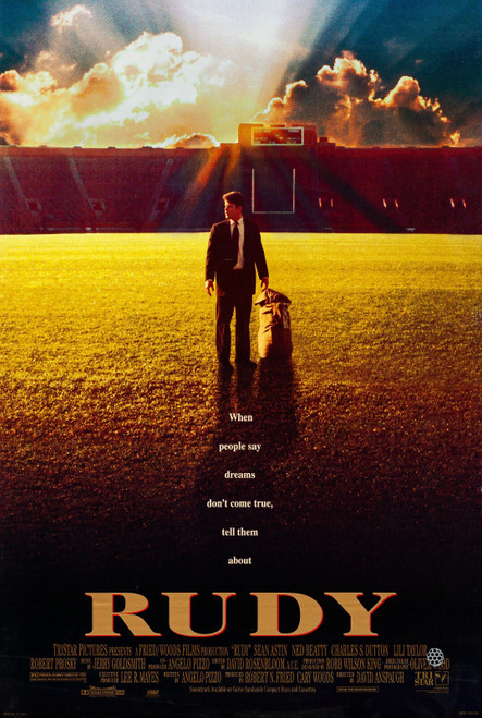 Rudy (1993)_0 Poster Canvas Movie Film Print A0 A1 A2 A3 A4 A5 A6 Art Wall Decor
