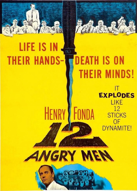 12 Angry Men Poster Canvas Movie Film Print A0 A1 A2 A3 A4 A5 A6 Art Wall Decora