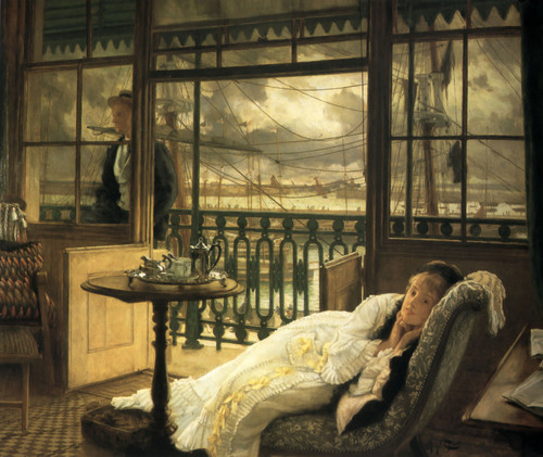 James_Tissot_-_A_Passing_Storm Poster Canvas Movie Film Print A0 A1 A2 A3 A4 A5