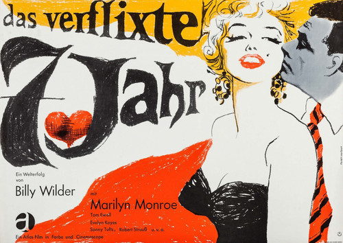 The Seven Year Itch (1955)_17 Poster Canvas Movie Film Print A0 A1 A2 A3 A4 A5 A