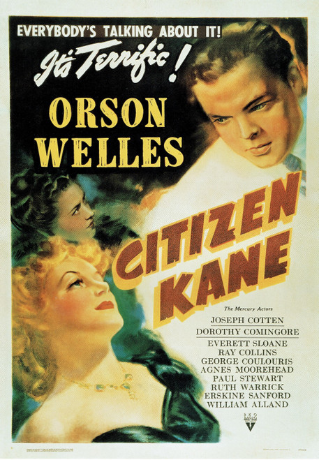 Citizen Kane- US- 1941 Poster Canvas Movie Film Print A0 A1 A2 A3 A4 A5 A6 Art W