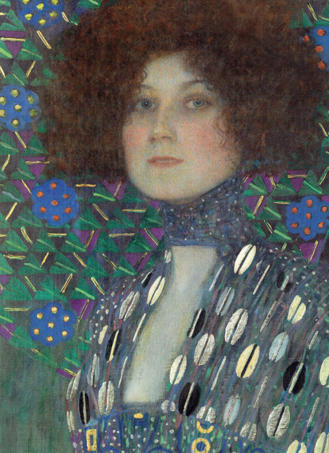 Portrait of Emilie Floge- Kimt 1902-03 Poster Canvas Movie Film Print A0 A1 A2 A