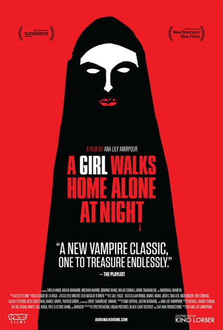 A Girl Walks Home Alone at Night (2015)_1 Movie Film Poster Canvas iconic design